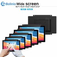 Monitor Industri Open Frame Layar Lebar FHD LCD 10.1" 13.3" 15.6" 18.5" 21.5" untuk HMI & Mesin, Dapat Dipasang di Dinding