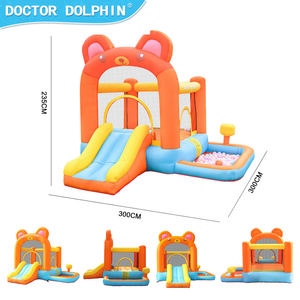 Château gonflable Doctor Dolphin, adorable petit <span class=keywords><strong>ours</strong></span>, château gonflable avec toboggan - Product Image 2