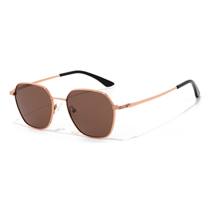 Rectangle Full Rim <b>Sunglasses</b> Unisex Adult UV400 Protection Fashion Style <b>Gradient</b> Lenses Metal Frame - Product Image 5