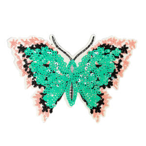 <span class=keywords><strong>Patch</strong></span> borboleta logotipo lantejoulas bordados Patches atacado personalizado colorido bordado tecido PVC renda Chenille Opp saco 50pcs - Product Image 5