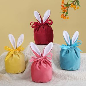 Velvet Bunny Ears <b>Easter</b> Wedding Candy <b>Gift</b> <b>Bags</b> Popular Recyclable Feature - Product Image 3