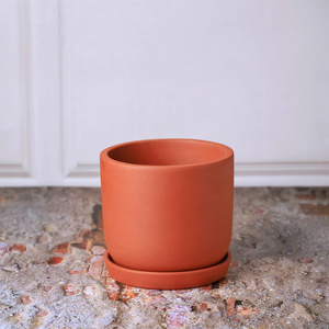 Handcrafted Sage Terracotta Planters <b>Set</b> of 4 for Indoor Outdoor Balcony Terrace Garden Home Décor Rustic <b>Clay</b> Flower Pots - Product Image 4