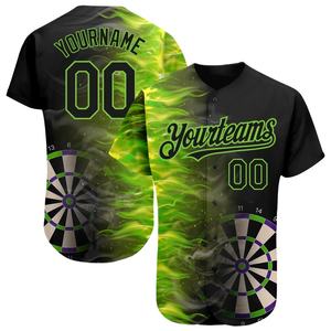 Patrones 3D Personalizado sublimado llama Imprimir botón Arriba dardos camisas Jerseys Ropa - Product Image 6