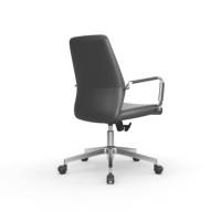 Bureau de direction moderne et fauteuil de bureau, mobilier de bureau confortable, hauteur réglable, cadre en acier et cuir, siège pivotant