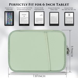 Funda Universal para Tablet de 6-7 Pulgadas para Kindle Fire 7/6/8 para Kindle Paperwhite 11.ª Generación 2022/6 <span class=keywords><strong>Kobo</strong></span> Clara 2E Funda de Transporte para <span class=keywords><strong>eReader</strong></span> - Product Image 4
