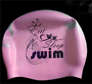 Bonnet de bain en silicone sans couture personnalisé avec logo OEM, conception étanche sans couture pour clubs et équipes de natation - Product Image 5