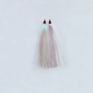 Sorcière de mer cuivre tête Mylar Flash Teaser queue PVC bricolage artificiel <span class=keywords><strong>dur</strong></span> appât fond <span class=keywords><strong>leurre</strong></span> de pêche pour carpe sans hameçons - Product Image 6