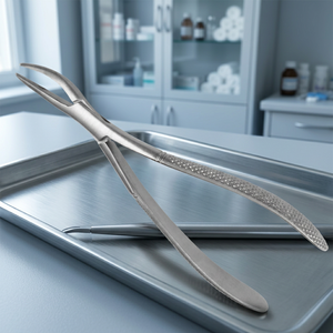 BK Industries Manual Extract Forceps Serrated Stainless Steel <b>Dental</b> Plier Forceps CE Certified <b>Dental</b> Surgery <b>Equipment</b> - Product Image 4