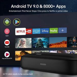 Projecteur UST 4K 1080P à courte focale, triple couleur, laser, 2+16 Go, projecteur vidéo intelligent, WiFi 6, <span class=keywords><strong>Android</strong></span> 9, TV FHD, cinéma maison - Product Image 5