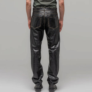 100% High Quality Lightweight Casual Leather <b>Pants</b> Premium Quality Quick Dry Windproof Breathable Fabric Made <b>Pants</b> - Product Image 4