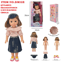 2026 Neue 15-Zoll Prinzessinnen-Modepuppe, Kommt mit Outfits, Schuhen, Kopfschmuck und Accessoires - Vinyl-Babypuppen-Spielzeug-Geschenkset