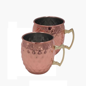 Moscow mule 500ml copper drinking mugs solid stainless steel moscow mule <span class=keywords><strong>beer</strong></span> cup mug set - Product Image 6