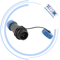 Connecteur rond mâle/femelle Weipu SP1310/S3 SP1312/P3 PA66 pour câble, prise et douille pour dispositif industriel, alimentation et signal