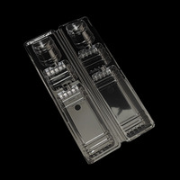 Boîte en plastique PET à clapet jetable personnalisable pour le transport d'artisanat de fleurs vente directe d'usine de graines et de plantes