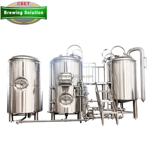 गर्म बिक्री 500L 1000L 2-पोत बियर ब्रूहाउस ब्रूइंग उपकरण बियर ब्रूअरी मशीन / किण्वन टैंक आपूर्तिकर्ता
