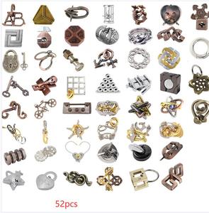 58 cái/bộ Brain Teaser Câu Đố Dây Kim Loại Thiết Lập Iq Thách Thức Thử Nghiệm Trò Chơi Mở Khóa Lồng Vào Nhau Đồ Chơi Khóa Quà Tặng Cho Người Lớn Thanh Thiếu Niên - Product Image 3