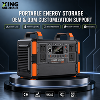 Station d'alimentation portable, générateur solaire 1500 watts, station d'alimentation 1000w, batterie au lithium, générateur d'énergie solaire