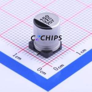 Condensador Electrolítico de Aluminio Híbrido Sólido-Líquido EEHZC1V151P SMD, D8xL10.2mm 150uF 20% 35V 240mA-100Hz - Product Image 1