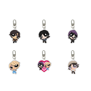 Custom Acrylic Key Chain with UV Printing <b>Anime</b> Cartoon Design Cute Student Schoolbag Gift Pendant - Product Image 1