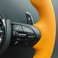 Volant de sport M en cuir perforé orange pour BMW F10 F11 F20 F22 F30 F31 F32 F33 F34 F35 F36 M3 F80 M4 F82 M2 F87 F90