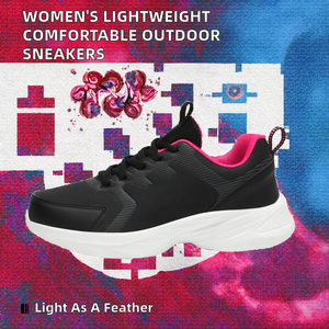 Women's Fashion Outdoor <b>Sneakers</b> Hot Sale Lightweight Running Shoes Breathable Anti-Slippery Closed Toe Comfortable Casual Shoes - Product Image 2
