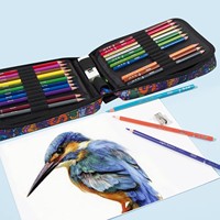 Ensemble de 72 crayons à l'huile à mine souple pour un mélange fluide