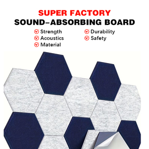 Sợi Polyester Bảng âm thanh bảng cách âm cho khách sạn hấp thụ âm thanh & ghi âm phòng thu phòng ngủ khách sạn - Product Image 6