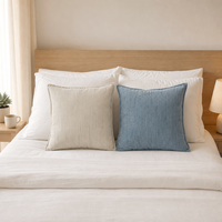 Housse de coussin en chenille pour oreillers, 100% polyester, garnie de divers rembourrages de différents poids, 18*18 pouces