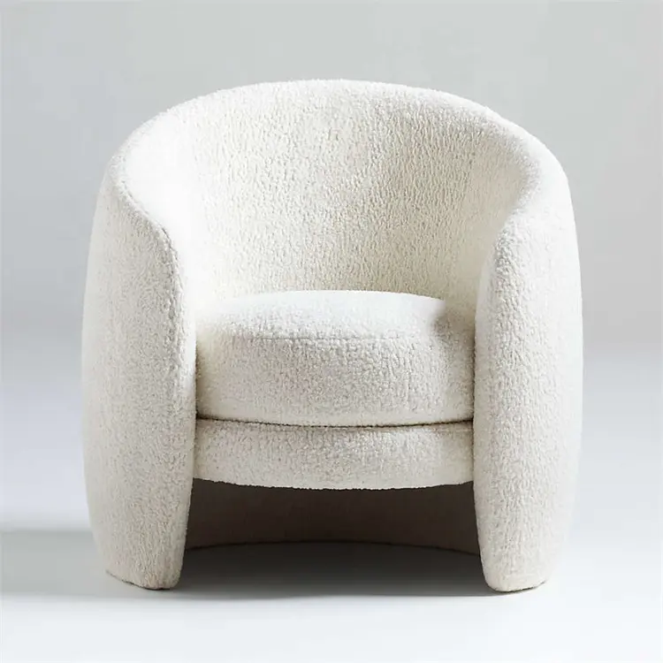 नॉर्डिक अवकाश सिंगल सोफा कुर्सी सफेद आधुनिक कमरे में रहने वाले लाउंज झुकनेवाला कुर्सियों लक्जरी सोफे