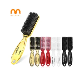 Spazzola per la pulizia della lama del barbiere di alta qualità spazzola per la pulizia del Logo con stampa a spazzola in Nylon