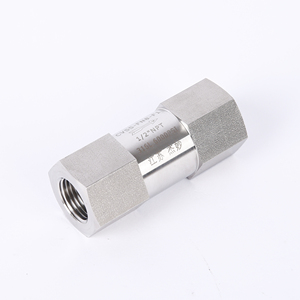 Vanne de contrôle en acier inoxydable 316L avec filetage femelle NPT 1/2 pouce, haute pression 6000 psi, haute température, joint FKM pour gaz/eau/huile - Product Image 1