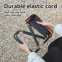 Chaise pliante portable personnalisable en fer, design sac fourre-tout, vente en gros, pour activités de plein air - pêche, pique-niques, randonnée