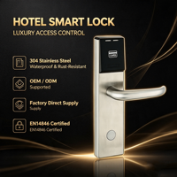 Sistema Electrónico Digital de Cerradura de Puerta con Tarjeta Inteligente RFID para Habitaciones de Hotel, Cerradura de Puerta de Hotel con Sistema de Software de Gestión