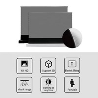 Écran motorisé ALR UST de 150 pouces pour projecteur laser TV 4K UST ALR pour Hisense L9Q, vente en gros