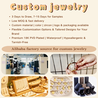 Pendentifs et breloques personnalisés en acier inoxydable plaqué or 18 carats pour colliers et bracelets DIY, finition poli miroir, bijoux tendance