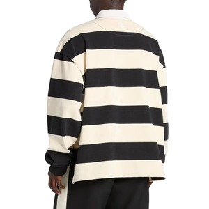 Casual Street Wear Custom <b>men</b> Embroidery logo <b>Mens</b> <b>Shirts</b> Oversized Knit Striped Rugby <b>Polo</b> <b>Long</b> <b>Sleeve</b> <b>men's</b> <b>polo</b> <b>shirts</b> 2026 - Product Image 6