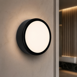 Professional LED Lighting Factory Direct Custom Round Black <b>Wall</b> Lamp Modern Home Decor <b>Wall</b> <b>Sconce</b> for Home & Hotel night <b>light</b> - Product Image 1