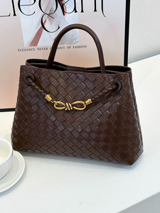 Bolso de Hombro Cruzado de PU para <span class=keywords><strong>Hombre</strong></span>, Superventas Transfronterizo, Nuevo Estilo 2025, Tejido con Cuerda Metálica, Portátil, Textura de Alta Gama, para Viaje - Product Image 2