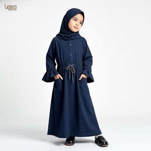 Robe Abaya pour Filles Musulmanes, Vêtements Islamiques Modestes, Fabricant de Robes Abaya et Hijab Islamiques pour Filles, Ensemble de Robes Musulmanes Modestes - Product Image 6