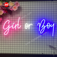 C'est un garçon ou une fille signe lumineux acrylique Led néon rgb lumières coloré enseigne au néon pour herbe mur toile de fond enseigne au néon