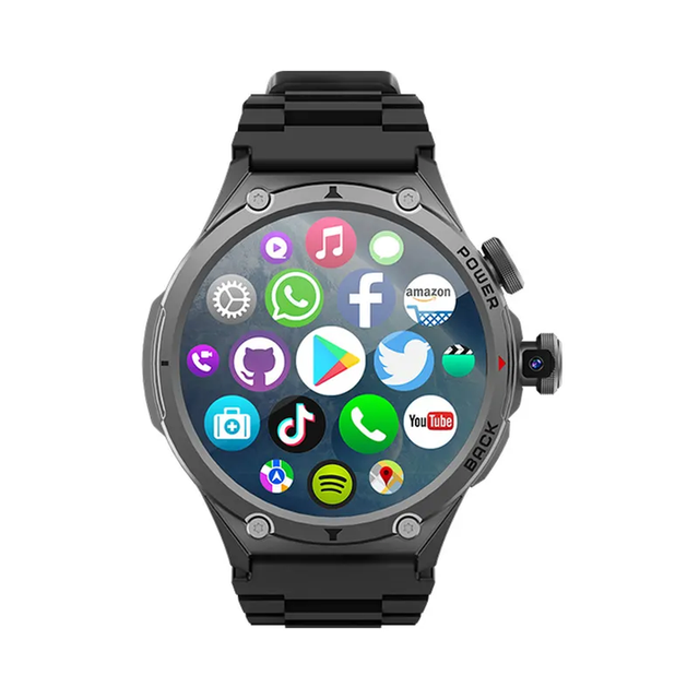 800Mah Android Smart Watch H12 4G GPS SOS NFC AMOLED Reloj Inteligente with HD Camera Smartwatches