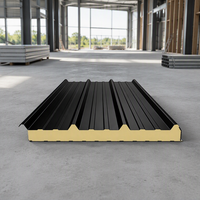 Panneau sandwich EPS ignifuge, panneau mural SIP métallique, kit de construction extérieur/intérieur pour chambre froide/atelier