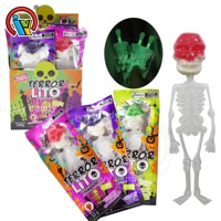 Importateur de bonbons vente chaude Halloween squelette fluorescent crâne lumineux bonbons doux