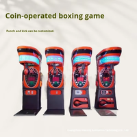 Machine de boxe et de frappe à monnayeur avec mesure de force pour l'entraînement physique et le jeu d'arcade sportif
