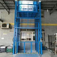 Plateforme élévatrice hydraulique stationnaire à rail de guidage multi-capteurs de sécurité pour levage vertical de marchandises, idéale pour les travaux de levage fréquents au quotidien