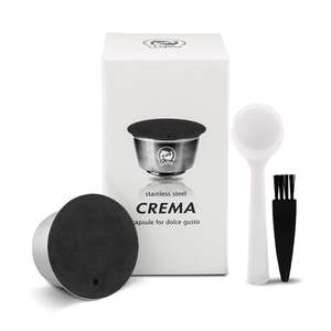 ICafilas in acciaio inox riutilizzabili capsule ricaricabili per caffè filtri con cucchiaio per Dolci Gusto Gen - Product Image 5