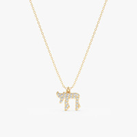 Collier avec pendentif rond en diamant de laboratoire en or 18 carats, collier en argent sterling 925, collier délicat en argent sterling