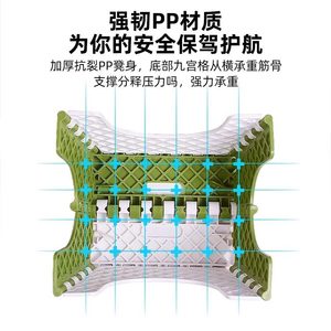 Plastic Folding <b>Stool</b> <b>Portable</b> Compact Kids Chair Square Shape Minimalist Design For Home Use Child Size - Product Image 4