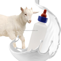 Biberon pour animaux 500ML mamelons équipement agricole mangeoires pour chèvres lait d'agneau biberon tétines agneau veau mangeoire