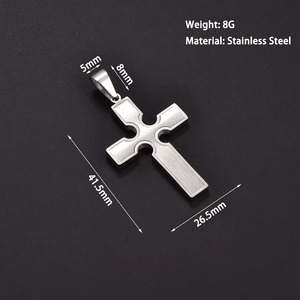 Religious Stainless Steel <b>Cross</b> Jesus Chain Amulet Jewelry <b>Men</b> Hip Hop Prayer Charms Women <b>Pendant</b> Necklace - Product Image 1